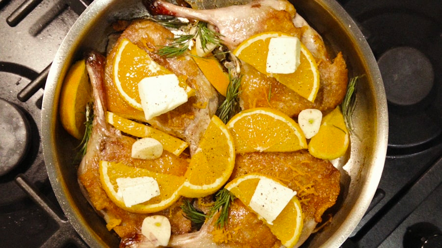 Duck confit French bistro dish